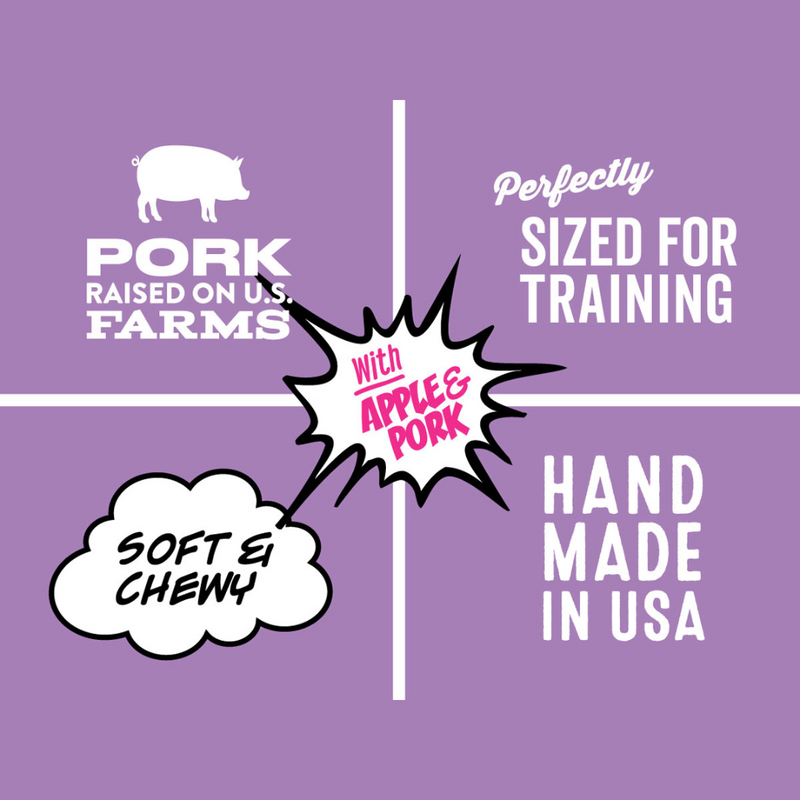 Load image into Gallery viewer, Polkadog Soft & Chewy Wonder Nuggets - Apple & Pork