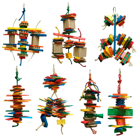 Zoo-Max Imperfecto Medium to Large Parrot 7 Toy Bundle 🍁