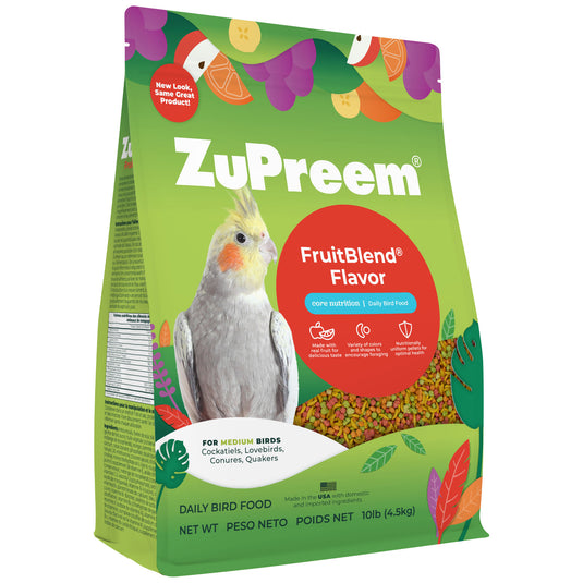 ZuPreem FruitBlend Daily Nutrition Medium Bird Pellet