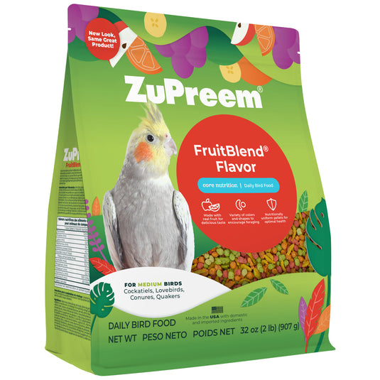 ZuPreem FruitBlend Daily Nutrition Medium Bird Pellet