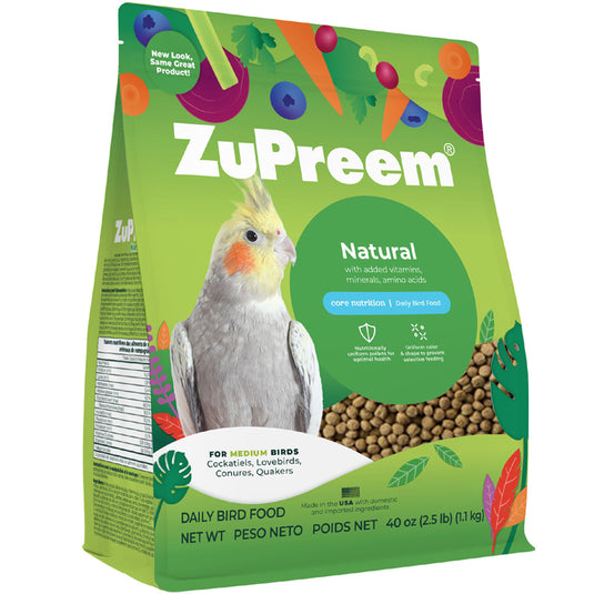 ZuPreem Natural Daily Nutrition Medium Bird Pellet