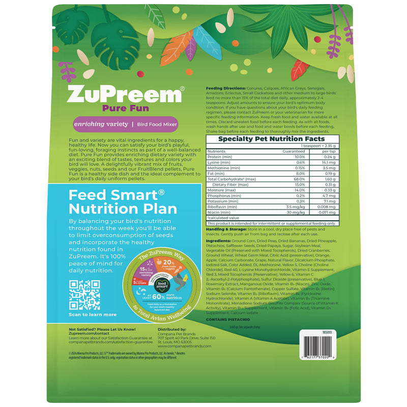 Load image into Gallery viewer, ZuPreem Pure Fun Parrots & Conure Enrichment Diet - 2 lb