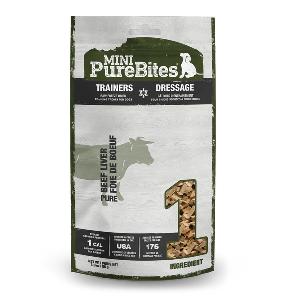 Load image into Gallery viewer, PureBites Mini Trainers Beef Liver 85g/3oz