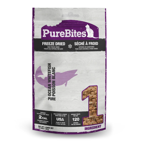 Load image into Gallery viewer, PureBites Ocean Whitefish Freeze Dried Cat Treat