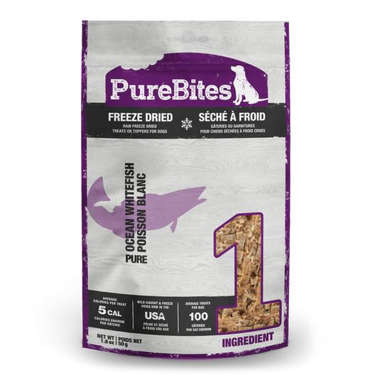 PureBites Ocean Whitefish Freeze Dried Dog Treat