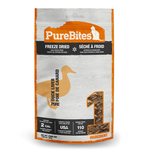 PureBites Duck Liver Freeze Dried Cat Treat
