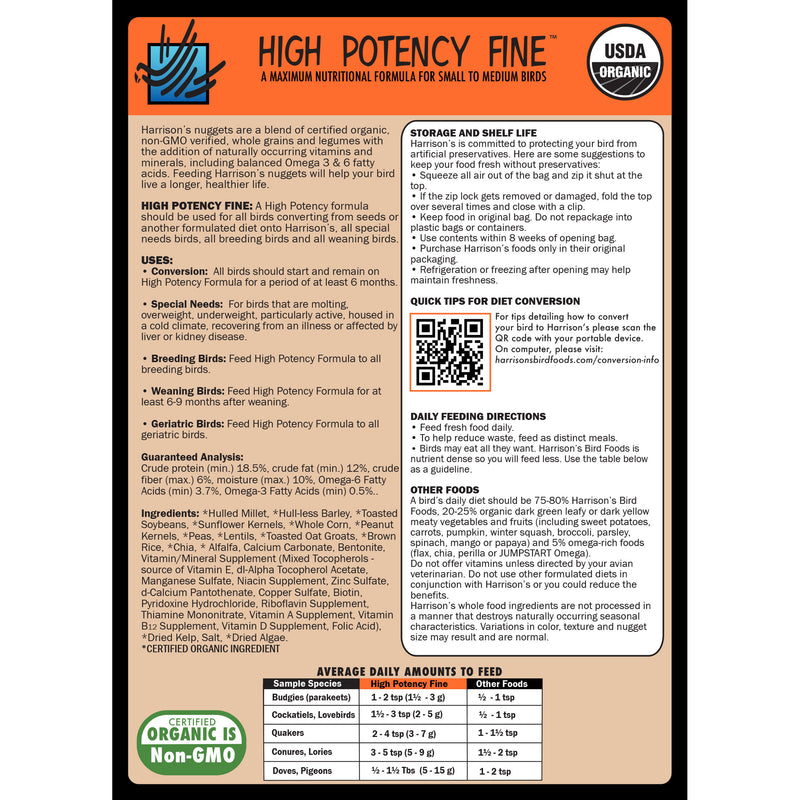 Load image into Gallery viewer, Harrison's High Potency Fine Parrot Crumble