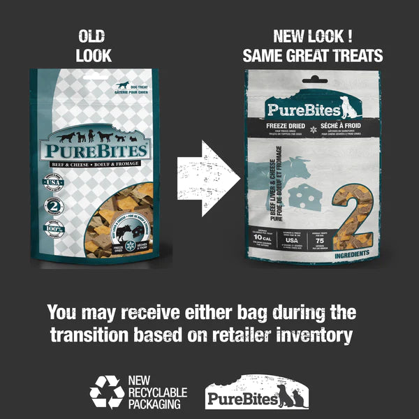 Load image into Gallery viewer, PureBites Beef & Cheese Freeze Dried Dog Treat