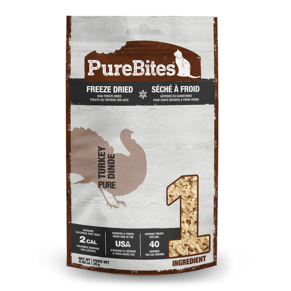 Load image into Gallery viewer, PureBites Turkey Freeze Dried Cat Treat