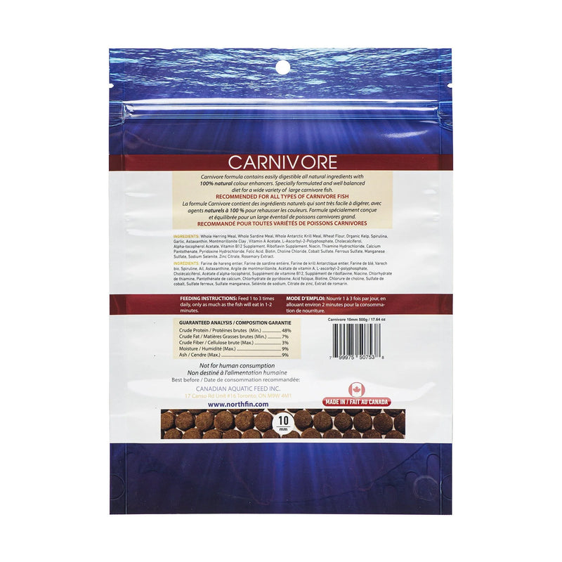 Load image into Gallery viewer, NorthFin Carnivore Formula Fish Food 10mm š