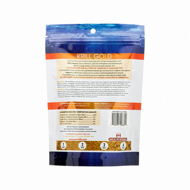 Load image into Gallery viewer, Krill Gold Formula Fish Food - 6mm Pellets, 250g 🍁