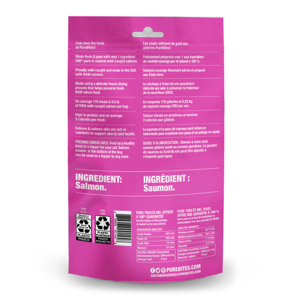 Load image into Gallery viewer, PureBites Salmon Freeze Dried Cat Treat