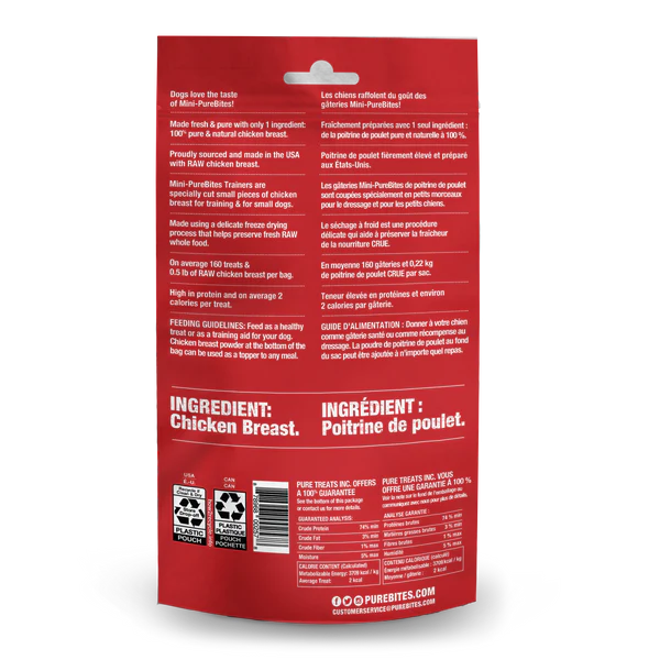 Load image into Gallery viewer, PureBites Mini Trainers Chicken Breast 60g/2.1oz