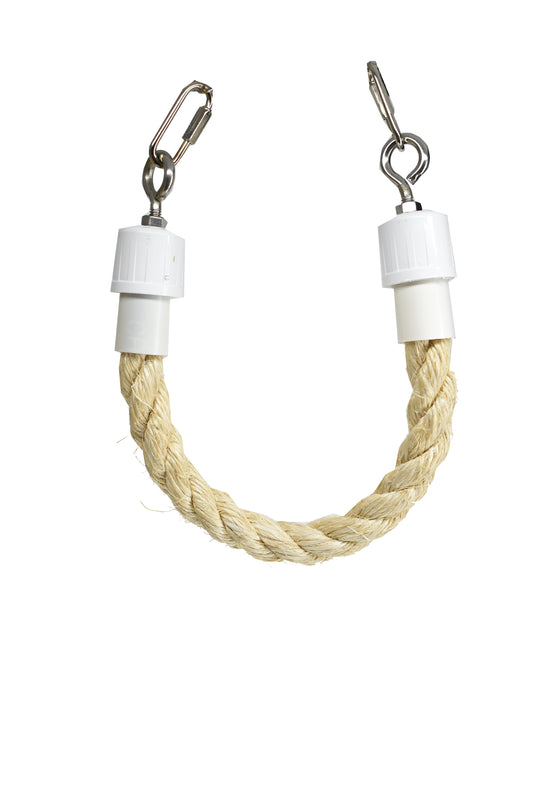 Parrot Lumber Sisal Rope Perch & Swing Small - Exotic Wings and Pet Things