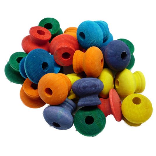 Zoo-Max Coloured Bird Toy Part ⅜″D x ½″H Count 24- 092 🍁