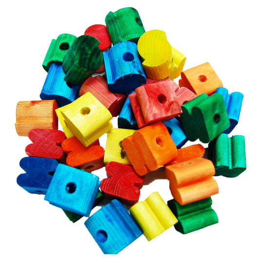 Zoo-Max Coloured Wood Bird Toy Part 36 Count- 093 🍁