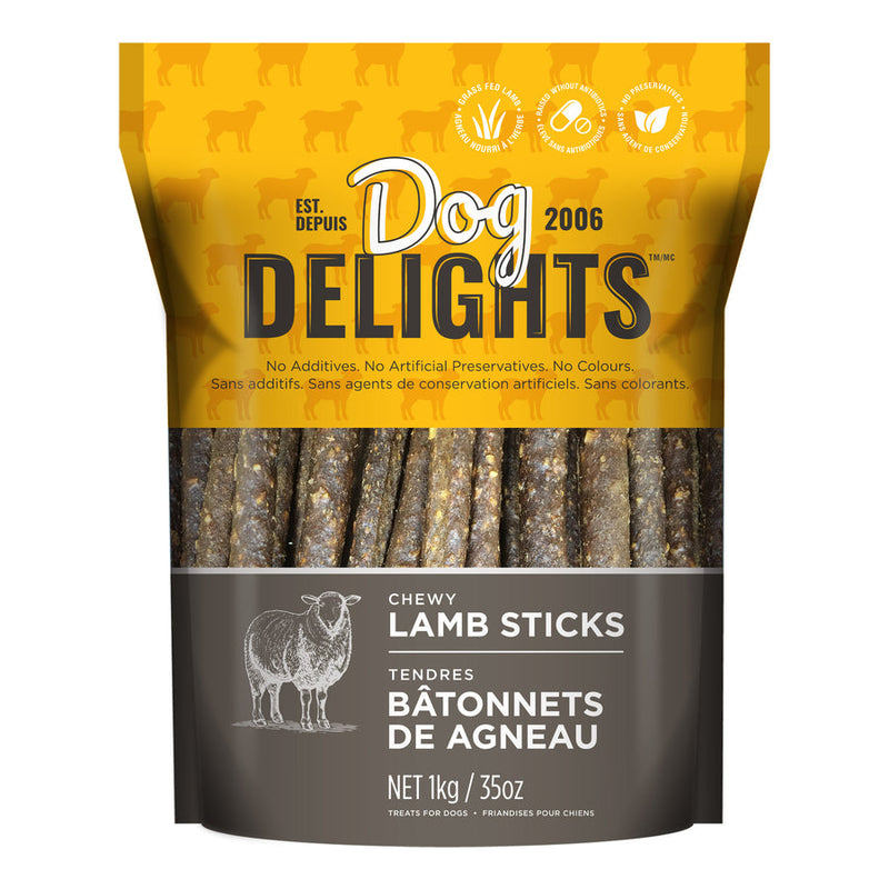 Load image into Gallery viewer, Dog Delights Chewy Lamb Sticks Dog Treats - 1.25 kg