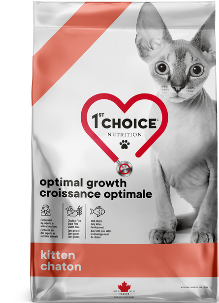 1st Choice Optimal Growth Grain Free Fish Cat Food 🍁