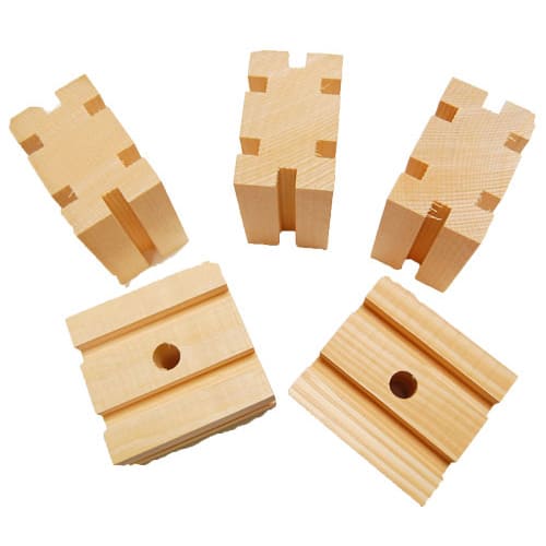 Multi-Toy Bundle - Natural Groovy Wood Blocks 🍁