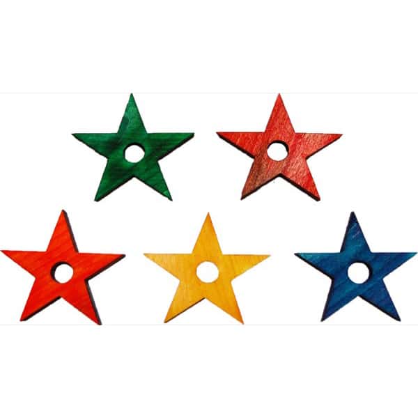 Load image into Gallery viewer, Zoo-Max Bird & Small Pet Toy Parts - Coloured Pine Shapes π