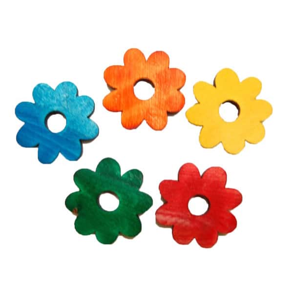 Load image into Gallery viewer, Zoo-Max Bird & Small Pet Toy Parts - Coloured Pine Shapes π