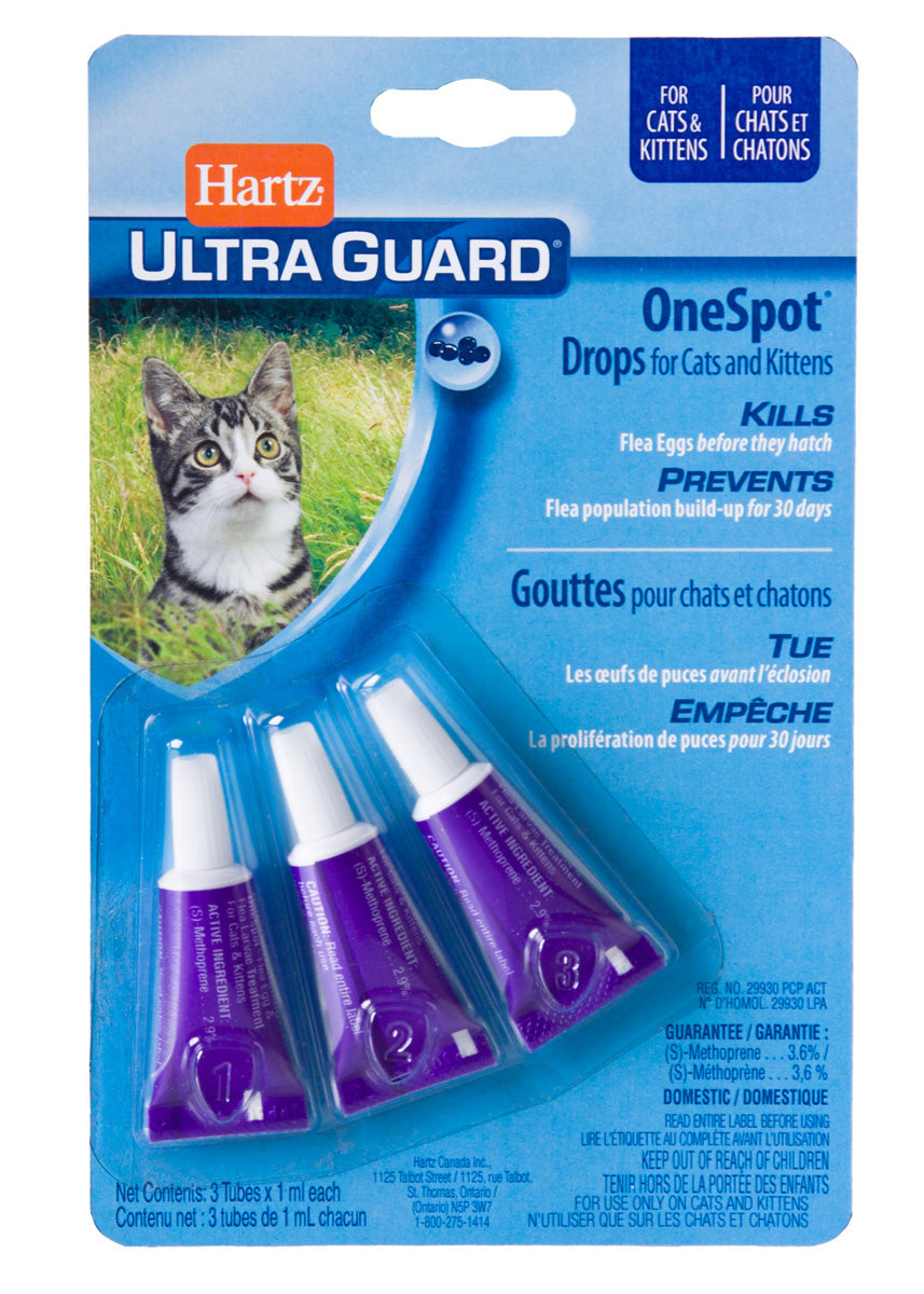 Hartz UltraGuard One Spot Flea Drops for Cats Exotic Wings and Pet