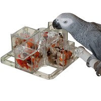 Load image into Gallery viewer, Featherland Paradise Four Corner Foraging Carousel Creative Foraging System Feeder Parrot Toy - 00722