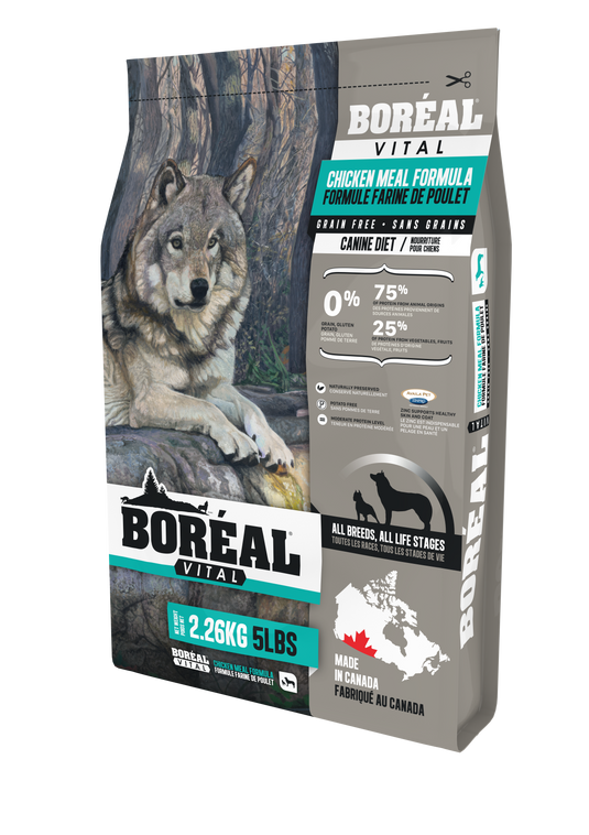 BORÉAL Vital Grain Free Dog Food - Chicken 🍁
