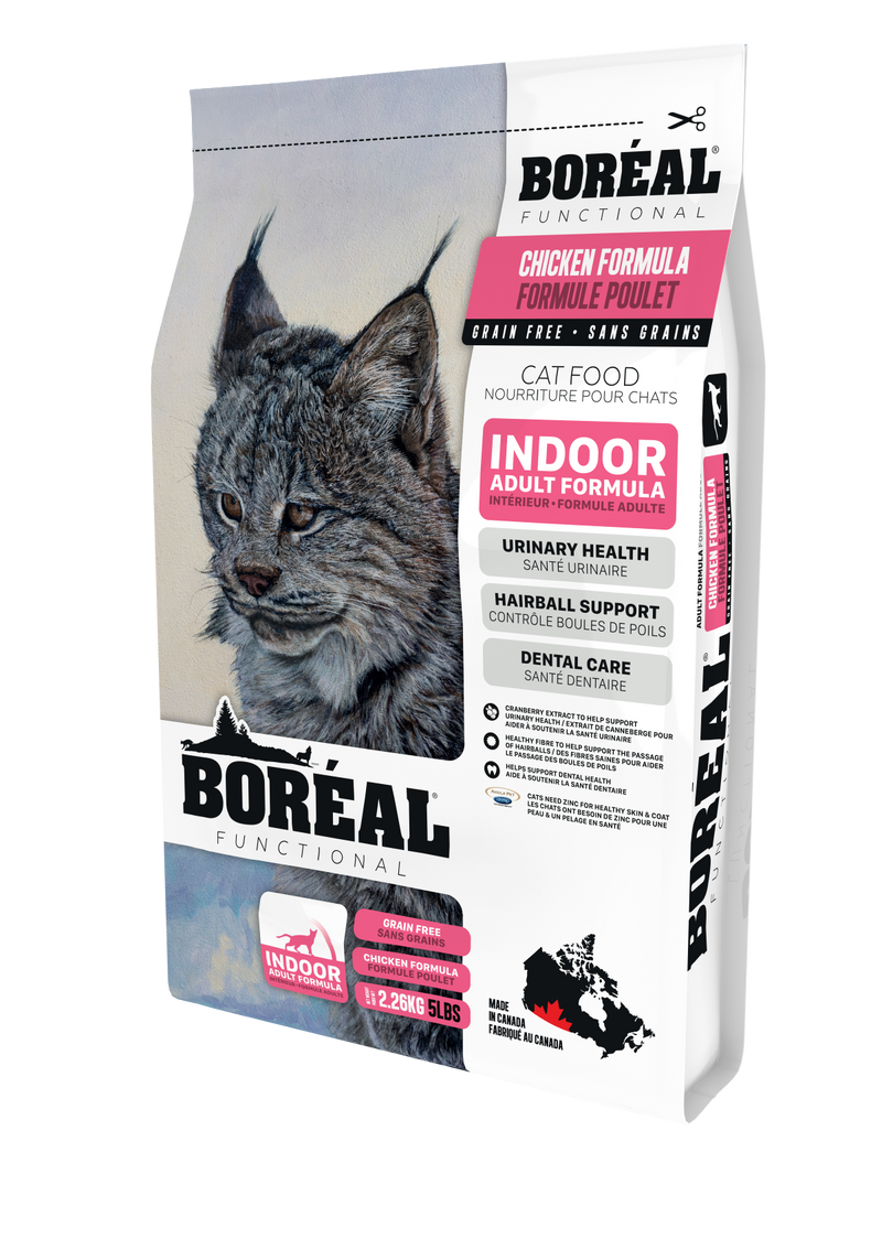 Load image into Gallery viewer, BORÉAL Functional Indoor Grain Free Cat Food Chicken 5 lbs 🍁