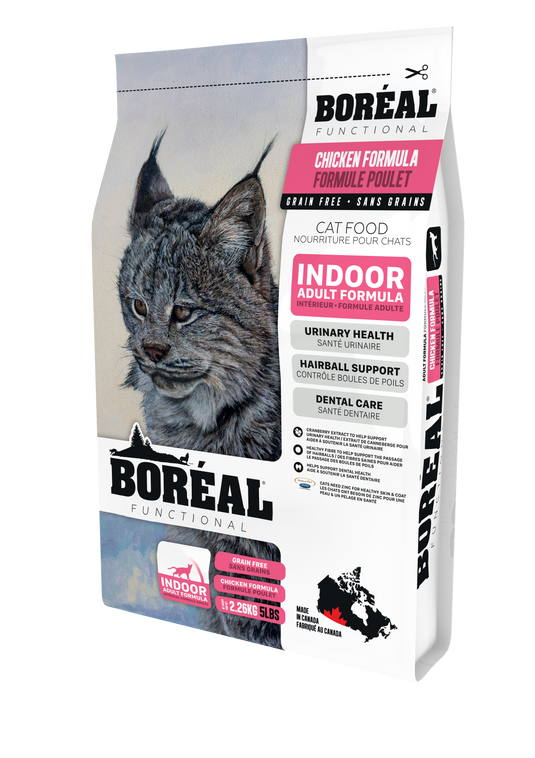 BORÉAL Functional Indoor Grain Free Cat Food Chicken 5 lbs 🍁