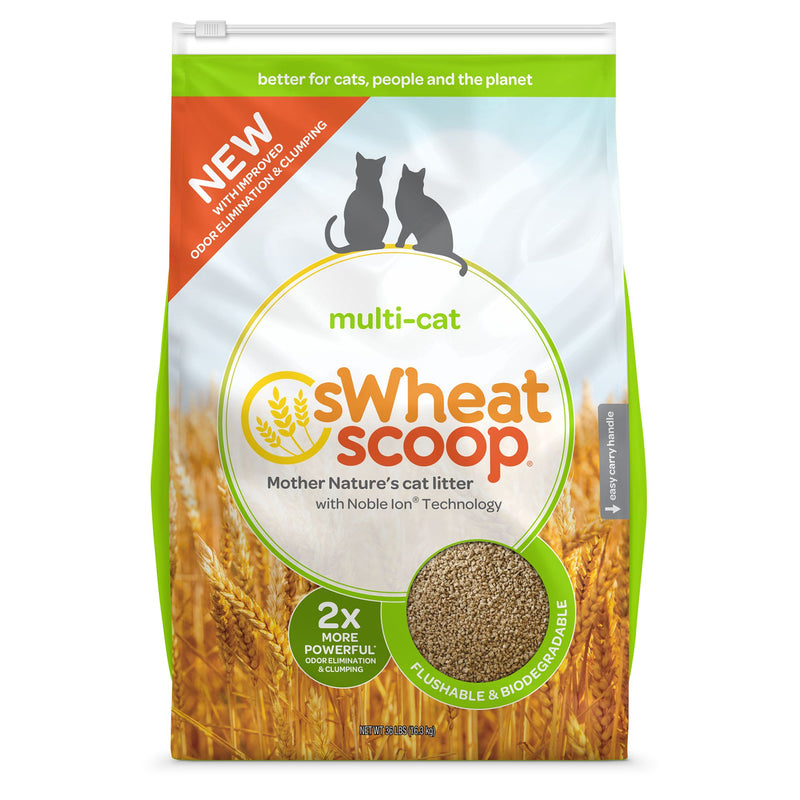 Load image into Gallery viewer, sWheat Scoop Multi-Cat Natural Cat Litter - Clumping