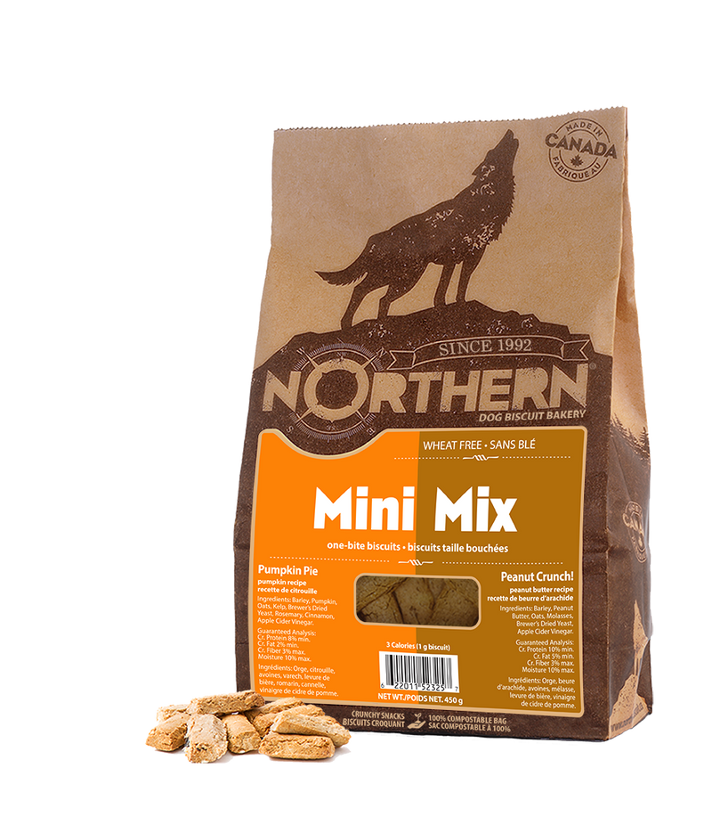 Load image into Gallery viewer, Northern Biscuit Vegan Mini Mix Pumpkin Pie & Peanut Crunch - 450g Case 🍁