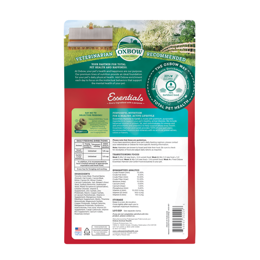 Oxbow Essentials Hamster & Gerbil Food