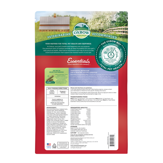 Oxbow Essentials Young Guinea Pig Food