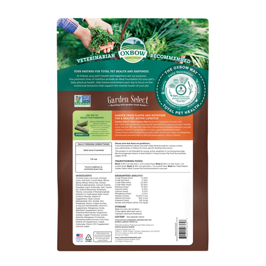 Oxbow Garden Select Adult Guinea Pig Food