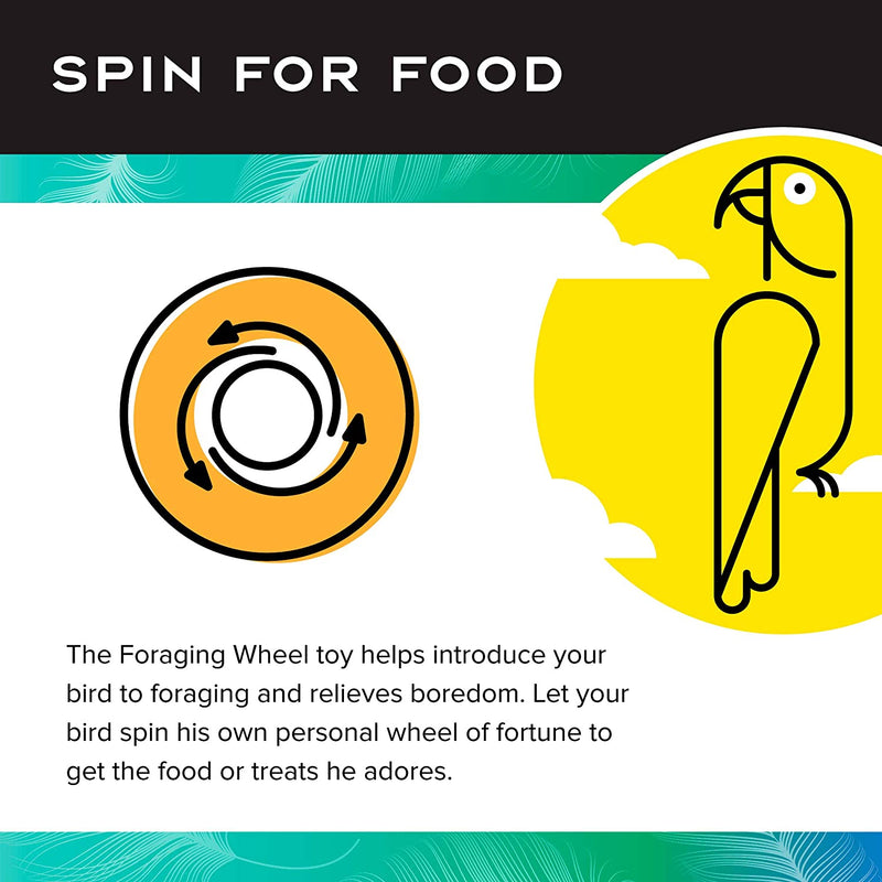 Load image into Gallery viewer, RE + Enforcement Foraging Wheel Creative Systems Large Parrot Toy - 00613