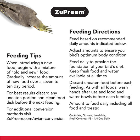 ZuPreem Natural Daily Nutrition Medium Bird Pellet