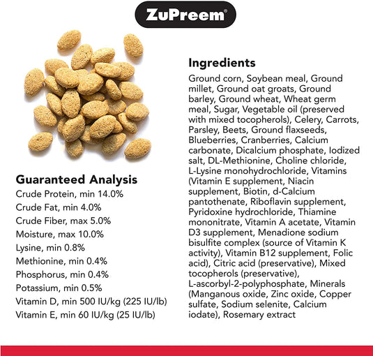 ZuPreem Natural Daily Nutrition Large Parrot Pellet