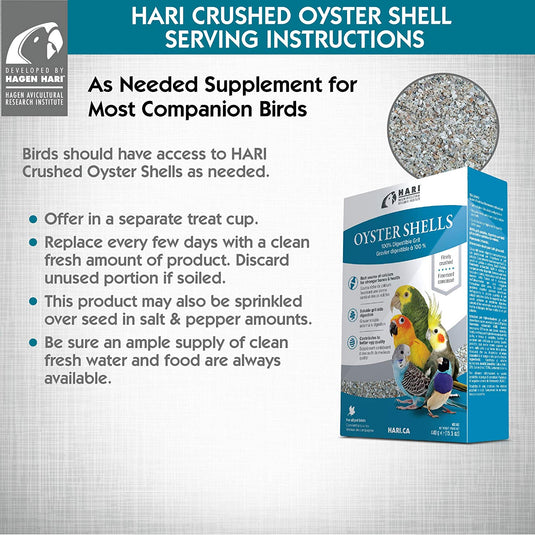 HARI Oyster Shells Finely Crushed Soluble Grit - B2460