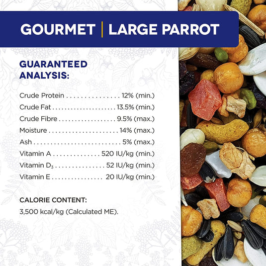 Gourmet Premium Seed Mix - Large Parrot 🍁