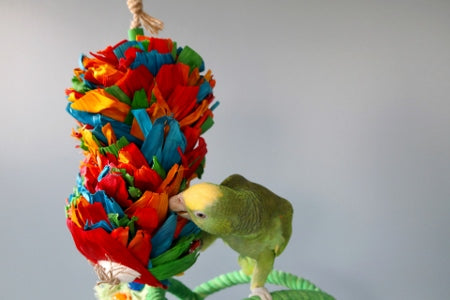 Load image into Gallery viewer, HARI Smart Play Enrichment Parrot Toy Corn Silk Cascade
