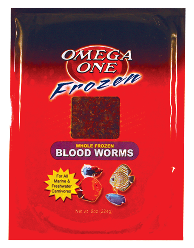 Frozen blood worms… ok for saltwater fish?