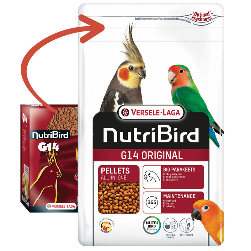 Load image into Gallery viewer, Versele-Laga NutriBird G14 Original Large Parakeet Maintenance Pellet