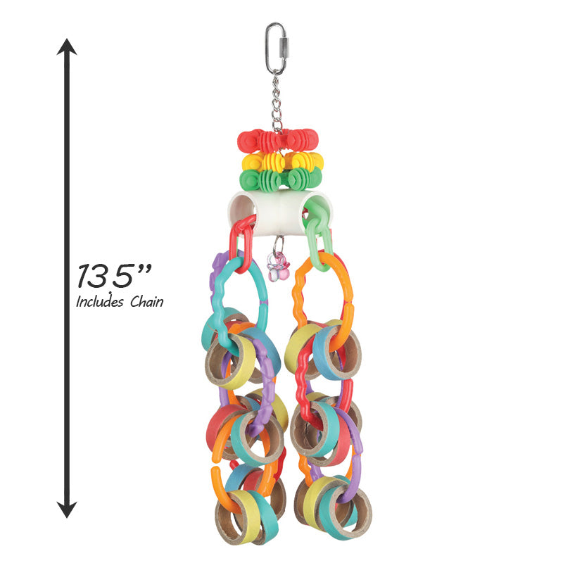 Load image into Gallery viewer, HARI Smart Play Enrichment Parrot Toy Bagel Cascade - 81014