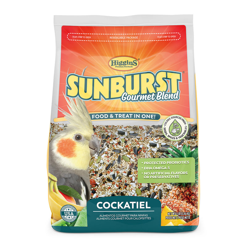 Load image into Gallery viewer, Higgins Sunburst Gourmet Blend Cockatiel Seed Mix - Exotic Wings and Pet Things