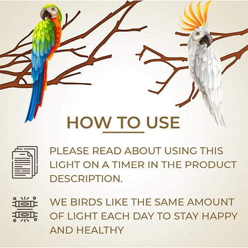 Load image into Gallery viewer, EZ PetLight with ChewGuard Full Spectrum LED For Hook Billed Birds - 18" / 24"