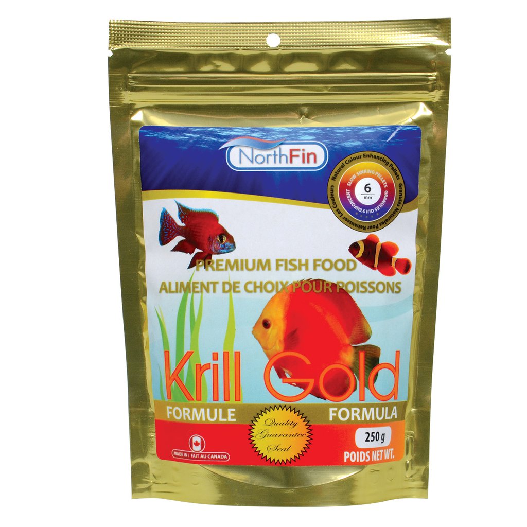 NorthFin Krill Gold Formula Fish Food 6mm SlowSinking Pellets