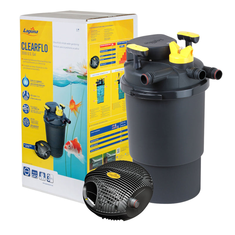 Load image into Gallery viewer, ClearFlo 2000 Complete Pump, Filter and UV Kit
