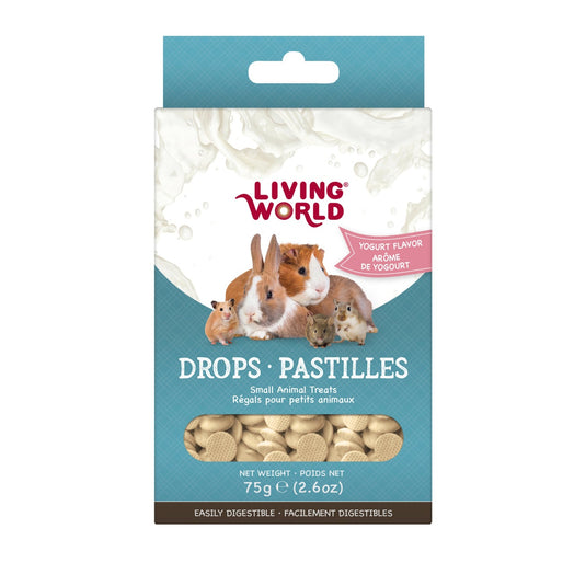 Living World Yogurt Flavour Small Pet Treat Drops - 60478