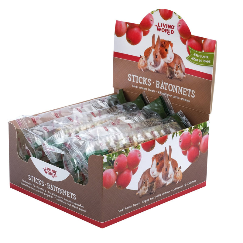 Load image into Gallery viewer, Living World Apple Flavour Small Pet Treat Sticks -60486